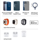Incarcator wireless ESR Premium 3in1 Travel Wireless Charging Set (2C569A), pentru iPhone, MFi Apple Watch, AirPods, Qi2 15W, alb