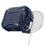 Husa casti pentru AirPods Pro 1/2, ESR, Cyber Armor Tough Case Halolock, alb