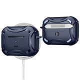 Husa casti pentru AirPods Pro 1/2, ESR, Cyber Armor Tough Case Halolock, alb