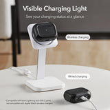 Husa casti pentru AirPods Pro 1/2, ESR, Orbit Hybrid Halolock, alb