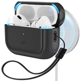 Husa casti pentru AirPods Pro 1/2, ESR, Orbit Hybrid Halolock, alb