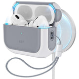 Husa casti pentru AirPods Pro 1/2, ESR, Orbit Hybrid Halolock, alb