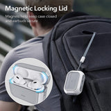Husa casti pentru AirPods Pro 1/2, ESR, Orbit Hybrid Halolock, alb