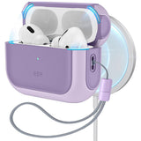 Husa casti pentru AirPods Pro 1/2, ESR, Orbit Hybrid Halolock Lavender, mov