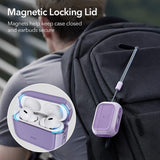 Husa casti pentru AirPods Pro 1/2, ESR, Orbit Hybrid Halolock Lavender, mov