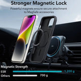 Husa pentru iPhone 13, ESR Classic Hybrid HaloLock, negru