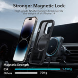 Husa pentru iPhone 14 Pro Max, ESR Classic Hybrid HaloLock, negru frost