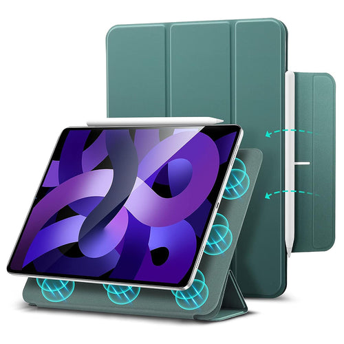 Husa tableta pentru iPad Air 4 2020 10.9, ESR Rebound Magnetic, verde