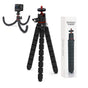 Techsuit Octopus Tripod (JX-004), pentru Phone and GoPro Action Camera, portabil, Flexible, Negru