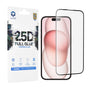 Folie de protectie pentru iPhone 15, Lito 2.5D FullGlue Glass