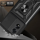 Husa pentru OPPO A38, Techsuit CamShield Series, albastru