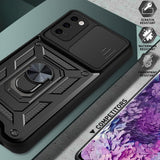 Husa pentru Samsung Galaxy S20, Techsuit CamShield Series, albastru