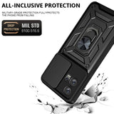 Husa pentru Motorola Edge 30 Fusion, Techsuit CamShield Series, albastru