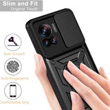 Husa pentru Motorola Edge 30 Ultra, Techsuit CamShield Series, albastru