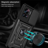 Husa pentru Motorola Edge 30 Ultra, Techsuit CamShield Series, albastru