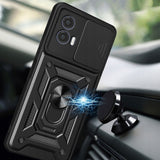 Husa pentru Motorola Moto G73, Techsuit CamShield Series, albastru