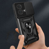 Husa pentru Motorola Edge 40 Neo, Techsuit CamShield Series, albastru