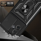 Husa pentru Motorola Moto G54, Techsuit CamShield Series, albastru