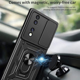 Husa pentru Honor 70, Techsuit CamShield Series, albastru