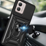 Husa pentru Motorola Moto G53, Techsuit CamShield Series, albastru