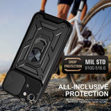 Husa pentru iPhone SE 2, SE 2020, Techsuit CamShield Series, albastru