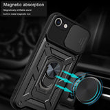 Husa pentru iPhone SE 2, SE 2020, Techsuit CamShield Series, albastru