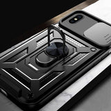 Husa pentru iPhone X, iPhone 10, Techsuit CamShield Series, albastru