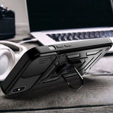 Husa pentru iPhone X, iPhone 10, Techsuit CamShield Series, albastru
