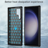 Husa pentru Samsung Galaxy S24 Ultra, Techsuit Carbon Silicone, albastru