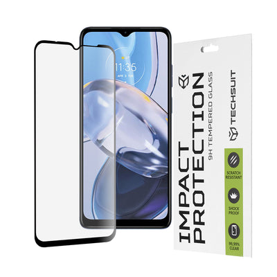 Folie de protectie pentru Motorola Moto E22, Techsuit 111D Full Cover / Full Glue Glass