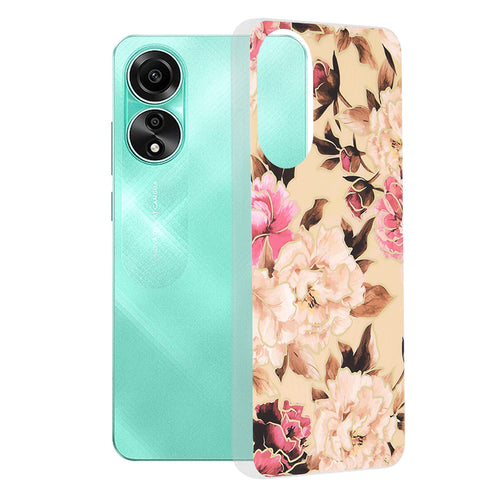 Husa pentru OPPO A78 4G, Techsuit Marble Series, bej