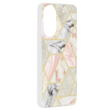Husa pentru OPPO A78 4G, Techsuit Marble Series, roz