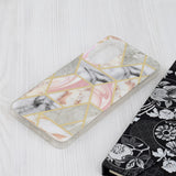Husa pentru OPPO A78 4G, Techsuit Marble Series, roz
