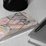 Husa pentru OPPO A78 4G, Techsuit Marble Series, roz