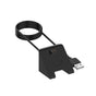 Incarcator wireless Techsuit SmartWatch Wireless Cablu de incarcare (TGC3), pentru Garmin Fenix 5/5 Plus/6/6X/7X, USB, 5W, 1m cu Suport de birou, negru