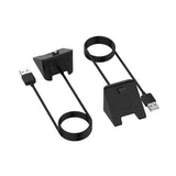 Incarcator wireless Techsuit SmartWatch Wireless Cablu de incarcare (TGC3), pentru Garmin Fenix 5/5 Plus/6/6X/7X, USB, 5W, 1m cu Suport de birou, negru