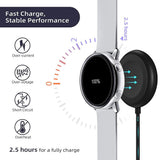 Incarcator wireless Techsuit SmartWatch Wireless Cablu de incarcare (TSC11), pentru Samsung Galaxy Watch 3/4/5/6/8/Ultra2, 2.5W, PC Case cu Suport de birou, negru