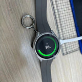Incarcator wireless Techsuit SmartWatch (TSC4), pentru Samsung Watch, Type-C, 2.5W, Portabil Keyholder si Suport de birou, negru