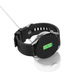 Incarcator wireless Techsuit SmartWatch Wireless Cablu de incarcare (THC4), pentru Huawei Watch GT/GT2/Honor Watch GS3i, USB, Suport de birou, negru