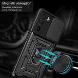 Husa pentru Motorola Edge 30, Techsuit CamShield Series, albastru