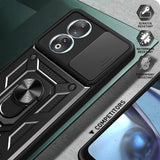Husa pentru Honor 90, Techsuit CamShield Series, albastru