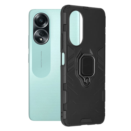 Husa pentru OPPO A58 4G, Techsuit Silicone Shield, negru