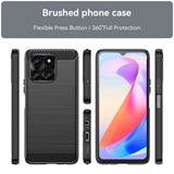 Husa pentru Honor X6a, Techsuit Carbon Silicone, albastru