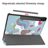 Husa tableta pentru Samsung Galaxy Tab S9 Plus, Techsuit FoldPro, Butterfly