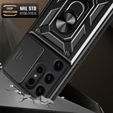 Husa pentru Samsung Galaxy S24 Ultra, Techsuit CamShield Series, albastru