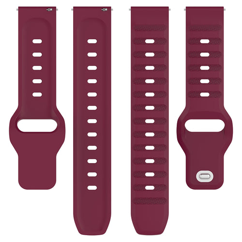 Curea pentru Garmin Venu 2 Plus, Techsuit Watchband 20mm (W050), bordo