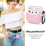 Husa casti pentru AirPods 3, Techsuit Silicone Case Smooth Ultrathin Material, gri