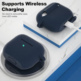 Husa casti pentru AirPods 3, Techsuit Silicone Case Smooth Ultrathin Material Navy