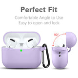 Husa casti pentru AirPods Pro 1/2, Techsuit Silicone Case Smooth Ultrathin Material, gri