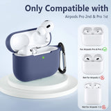 Husa casti pentru AirPods Pro 1/2, Techsuit Silicone Case Smooth Ultrathin Material, gri